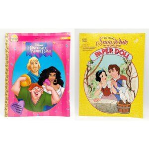 Snow White & the Seven Dwarfs &  Hunchback Of Notre Dame Fun Paper Dolls